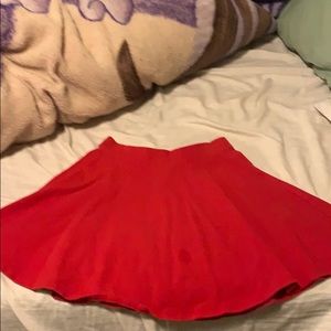 Red skirt